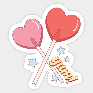 Valentine lollipops Sticker